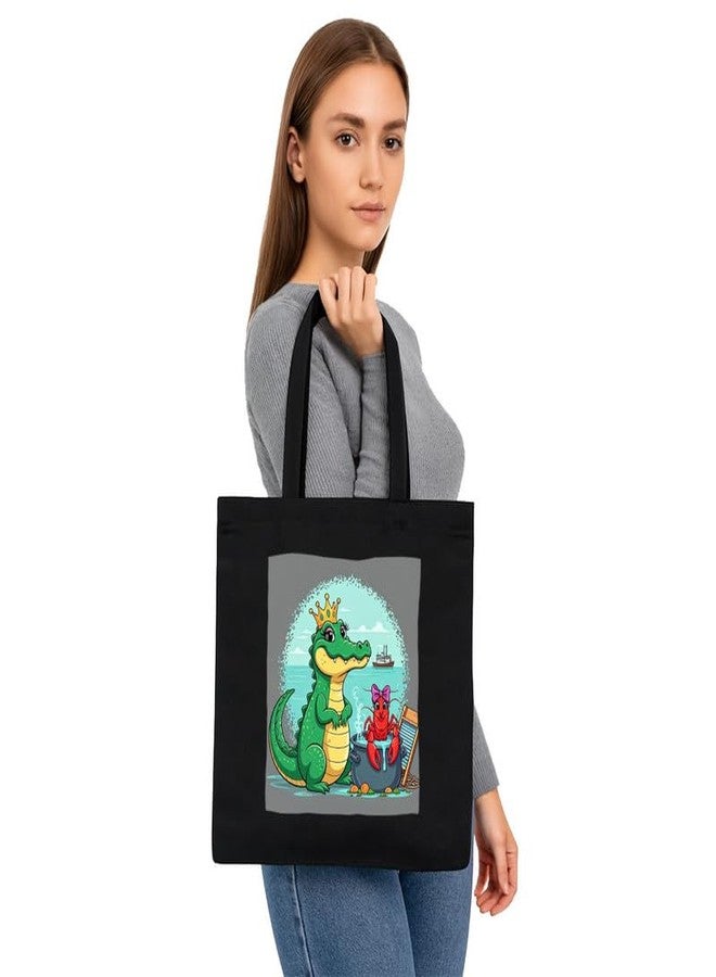 PrintingZone Printed Tote Bag For Women| Modern Stylish Printed Canvas Tote - Image 3