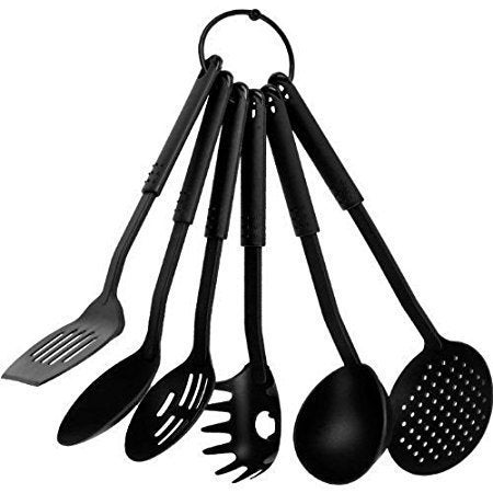 siddhmurti 6 PcsSet Nylon HeatResistant Nonstick Spoon Spatula Turner Scoop Kitchen Cooking Utensil Tools Set - Image 1