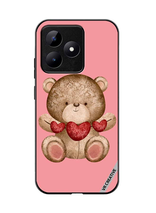 VR CREATIVE Protective Case Cover For Realme C53 Bear Love Design Multicolour - Image 1