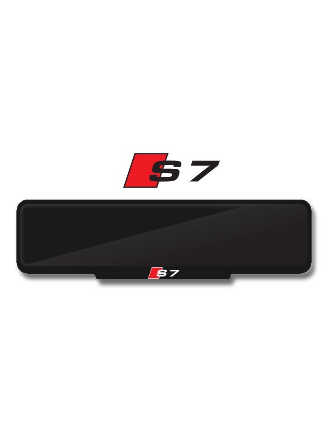 DXBSTAMPS Custom Audi S7 Number Plate Frame – Sleek Black Finish – Available in 3 Sizes – Easy Fixing – Sporty Style for Audi S7 Owners  - Image 1