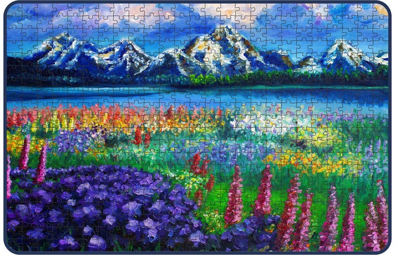 Webby Lavender Field Painting Jigsaw Puzzle, 500 Pieces - Image 2