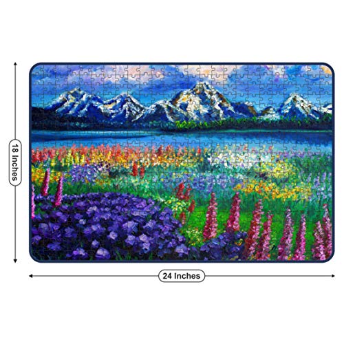 Webby Lavender Field Painting Jigsaw Puzzle, 500 Pieces - Image 5