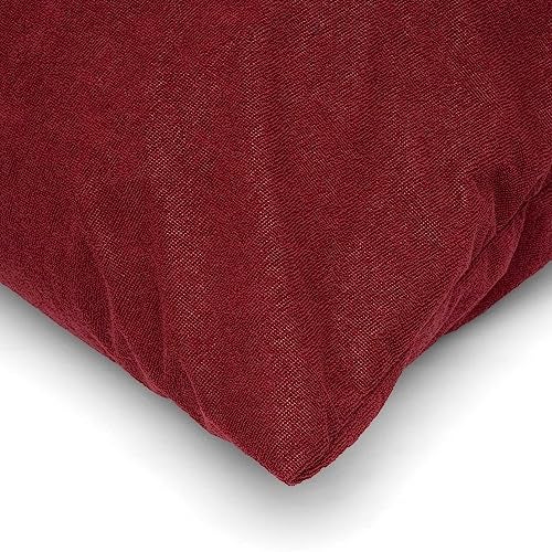 Wakefit Waterproof Pillow Cover | Terry Cotton Pillow Protector | Pillow Inner Cover with Zip | 200 GSM | Beetroot-28x18 Inch | Set of 4 - Image 5