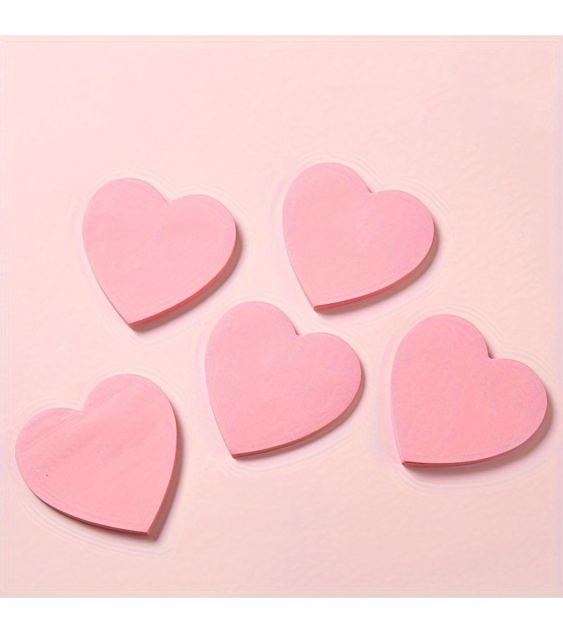 120 Pcs Heart Shaped Sticky Notes Self Adhesive Memo Pads Love Style for Students Office Home Planners Journals Bulletin Board Desk Organization Daily Use No Residue - Image 3