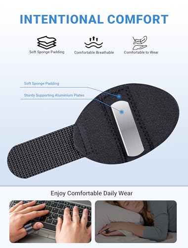 SARDVISA Trigger Finger Splint 2 Pcs Single Strap Knuckle Immobilization Support Brace Fits for Thumb and Pinky Finger Pain Finger Straightener for Arthritis Mallet Injury and Sprain - Image 5