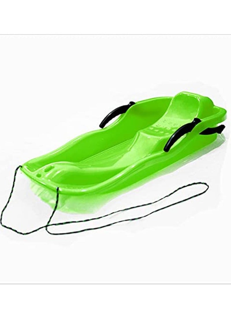 Kids Sled Board For Skiing Grass Sliding And Sand Boarding Green
