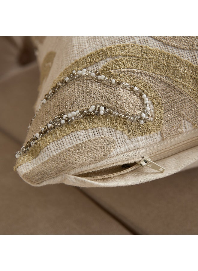 Home Box Beaudra Marble Beaded Cushion for Home Decor - Image 4