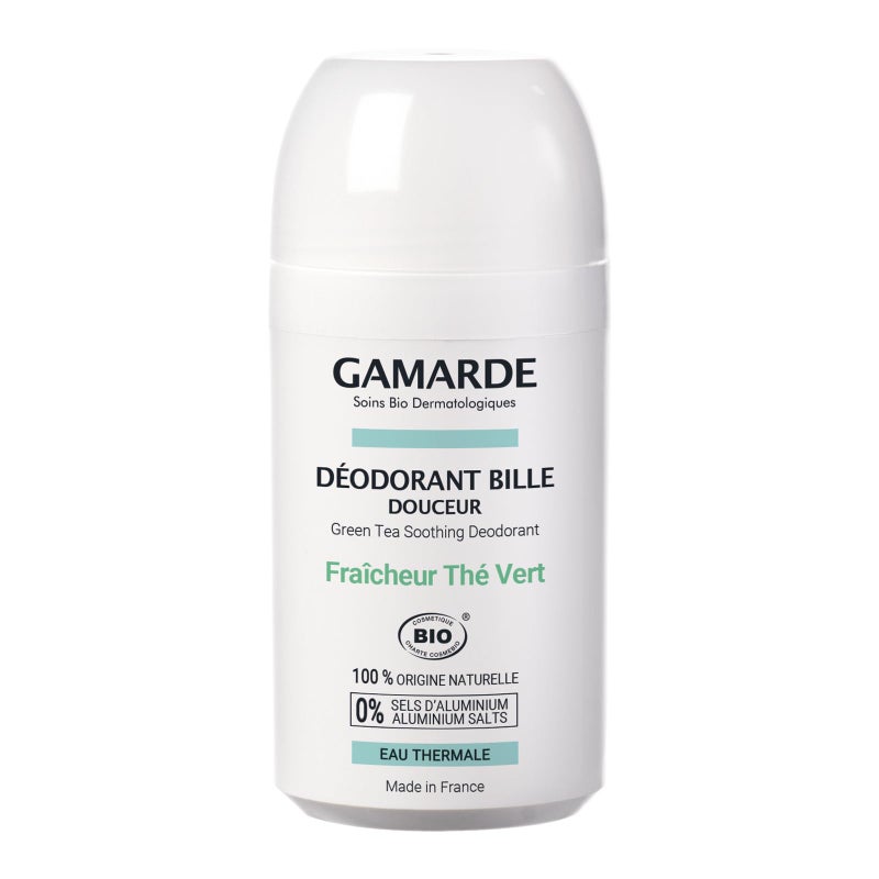 Gamarde Green Tea Gentle RollOn Deodorant Womens Neutralizes Odours Gentle on Underarm TravelFriendly 16 oz - Image 2