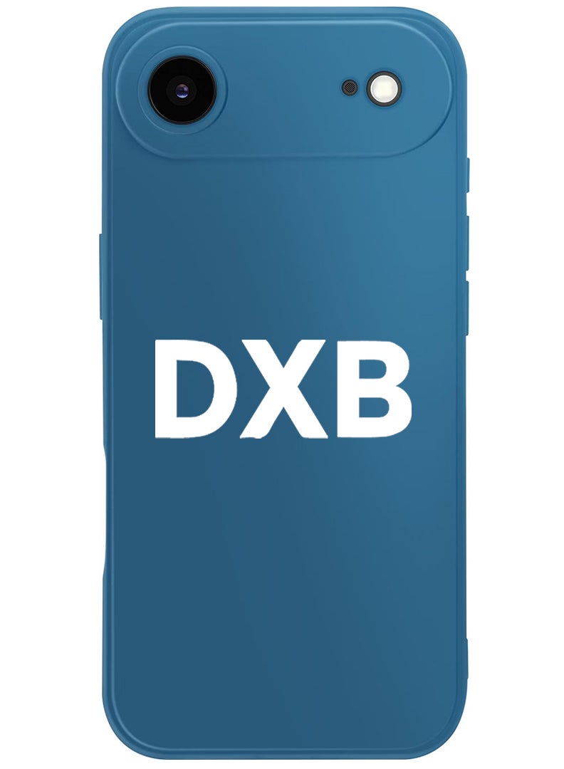 Theodor Protective Slim Fit Case Liquid Silicone Cover with Full Body Protection Anti-Scratch Shockproof Case For Apple iPhone 17 Air (Blue) DXB - White - Image 1