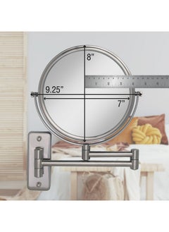 Zadro Two Sided Dual Arm Wall Mount Mirror Satin Nickel 5X1X  - Image 5