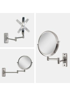 Zadro Two Sided Dual Arm Wall Mount Mirror Satin Nickel 5X1X  - Image 4