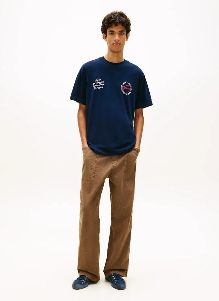 TOMMY JEANS  Circular Back Logo Relaxed T-Shirt for Men | Best Price UAE