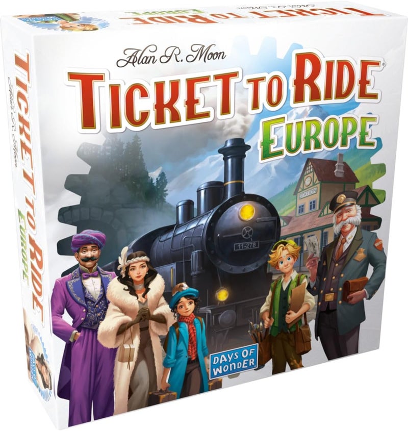أسمودي Asmodee Ticket to Ride Europe Board Game (2026 Refresh) - Classic Train Adventure Strategy Game for Families and Adults, Ages 8+, 2-5 Players, 30-60 Minute Playtime - Image 1