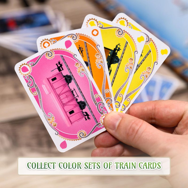أسمودي Asmodee Ticket to Ride Europe Board Game (2026 Refresh) - Classic Train Adventure Strategy Game for Families and Adults, Ages 8+, 2-5 Players, 30-60 Minute Playtime - Image 3