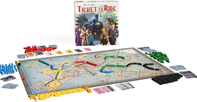 أسمودي Asmodee Ticket to Ride Europe Board Game (2026 Refresh) - Classic Train Adventure Strategy Game for Families and Adults, Ages 8+, 2-5 Players, 30-60 Minute Playtime - Image 2