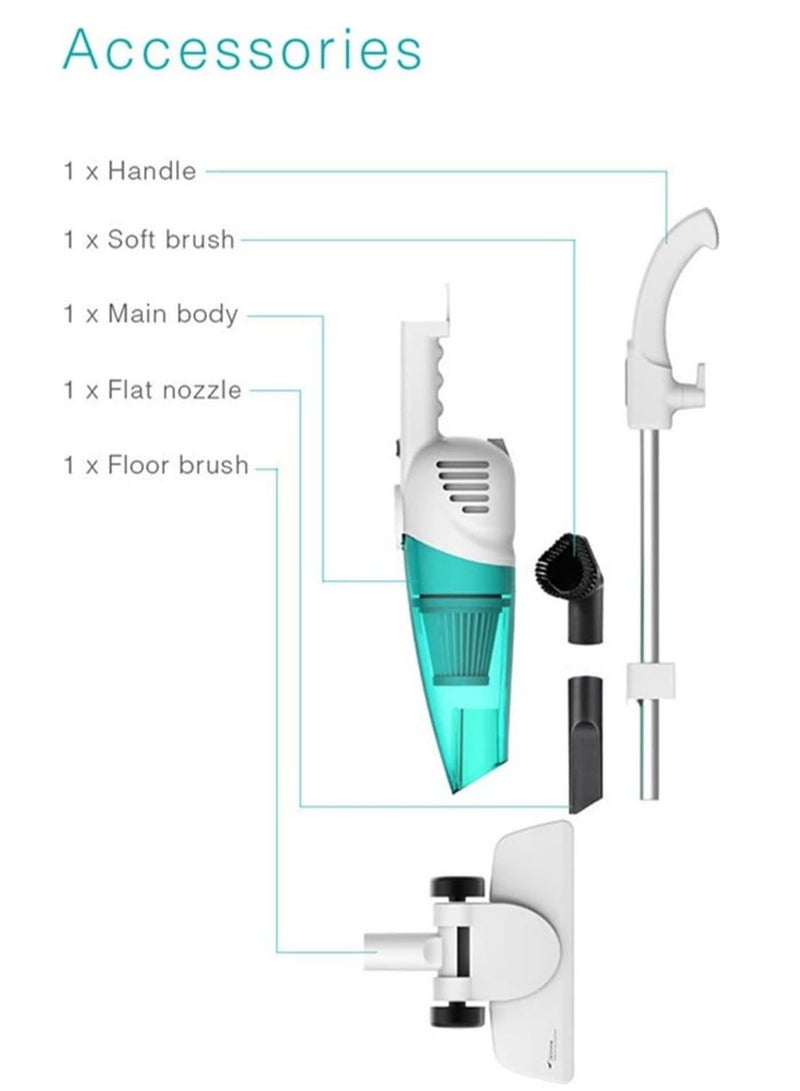 Denx 16000Pa Cordless Handheld Vacuum Cleaner with HEPA Filter for Carpet and Keyboard, Portable Vacuum Cleaner for Hair and Dust Removal - Image 5