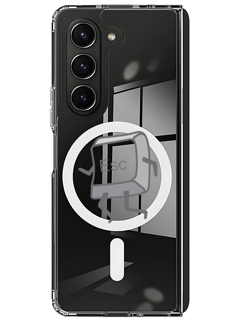 Theodor Magnetic Case for Samsung Galaxy Z Fold 6 Compatible with MagSafe Wireless Charging, Shockproof Phone Bumper Cover Escape  - Image 1