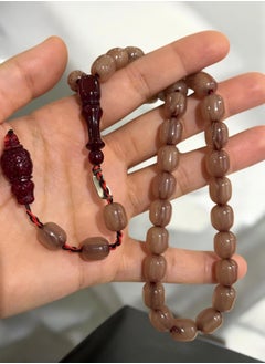 just naturals German Faturan Prayer Beads For Men 33 Beads Size 8.8mm x 10.5mm  - Image 3