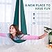 OUTREE Sensory Swing for Kids with 360 Swivel Hanger Indoor Therapy Swing Great for Autism ADHD Sensory Processing Disorder and Autistic Children Dark Teal - Image 4