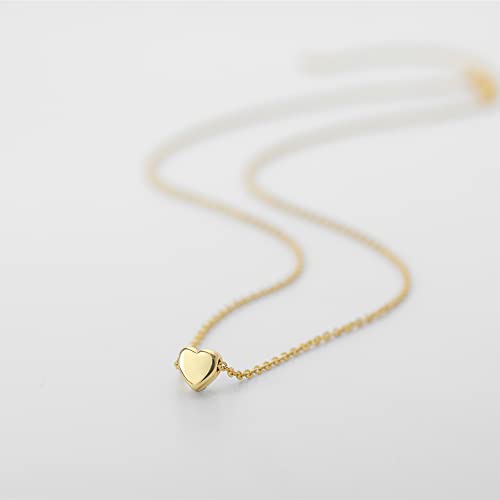 DeScount Delicate Tiny Gold Heart Choker Necklace,Dainty Cute Simple Heart Pendant Necklaces for Women - Image 5