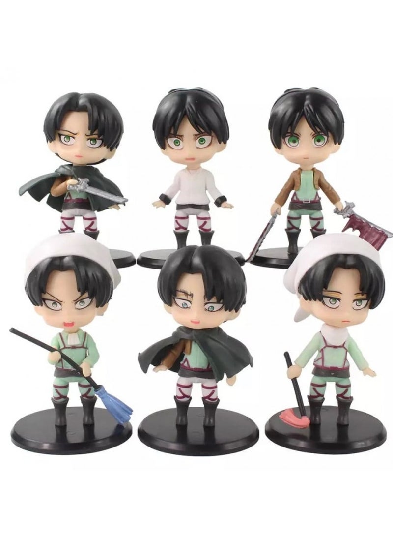 Attack on Titan Anime Figures Set 6pcs 10cm - Image 4