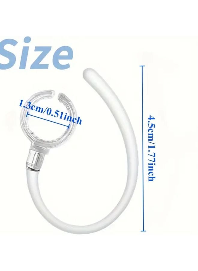 Transparent 2pcs 360 Rotating Ear Hooks Secure Fit Comfortable Durable Plastic for Active Lifestyles - Image 3