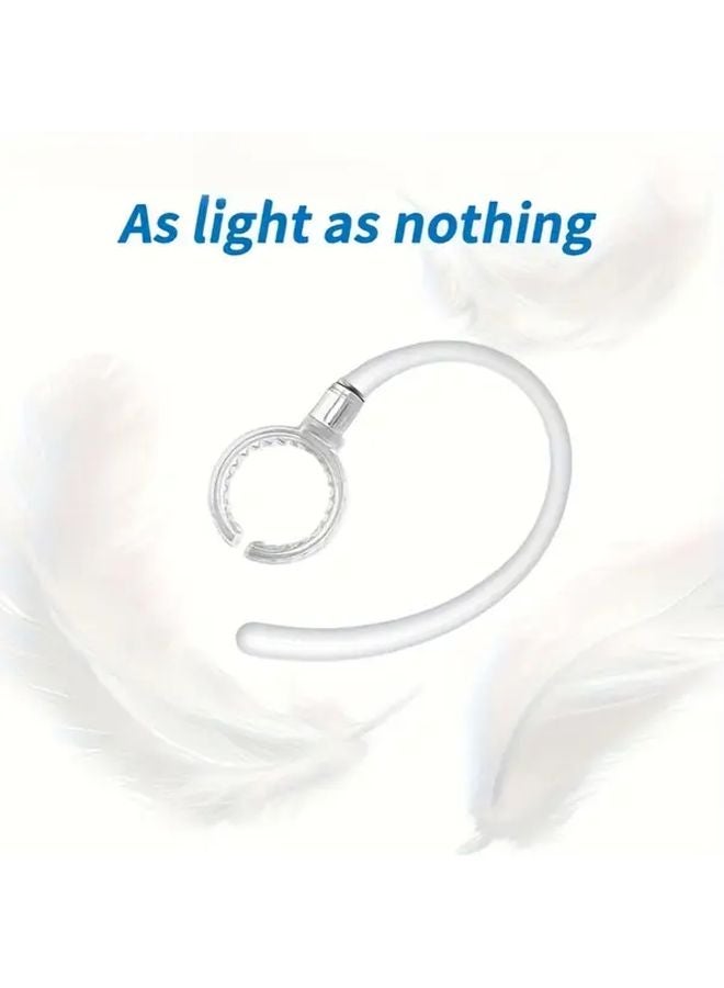Transparent 2pcs 360 Rotating Ear Hooks Secure Fit Comfortable Durable Plastic for Active Lifestyles - Image 4