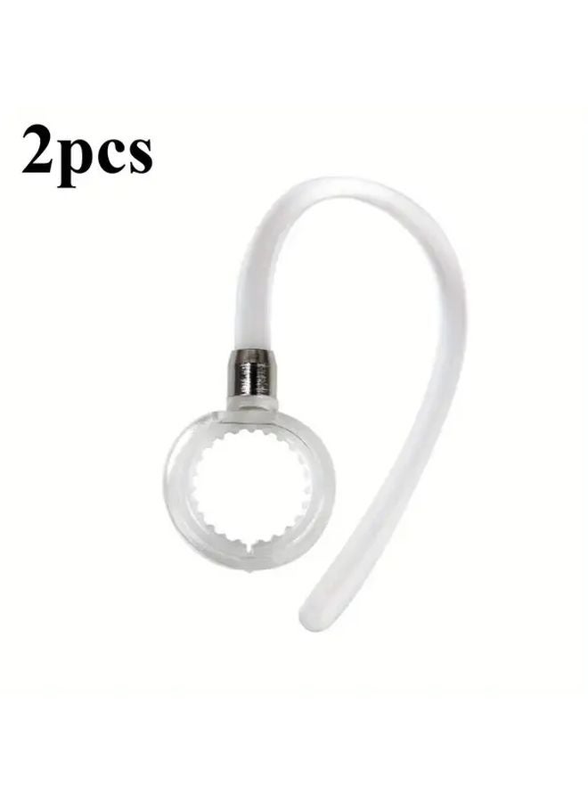 Transparent 2pcs 360 Rotating Ear Hooks Secure Fit Comfortable Durable Plastic for Active Lifestyles - Image 1