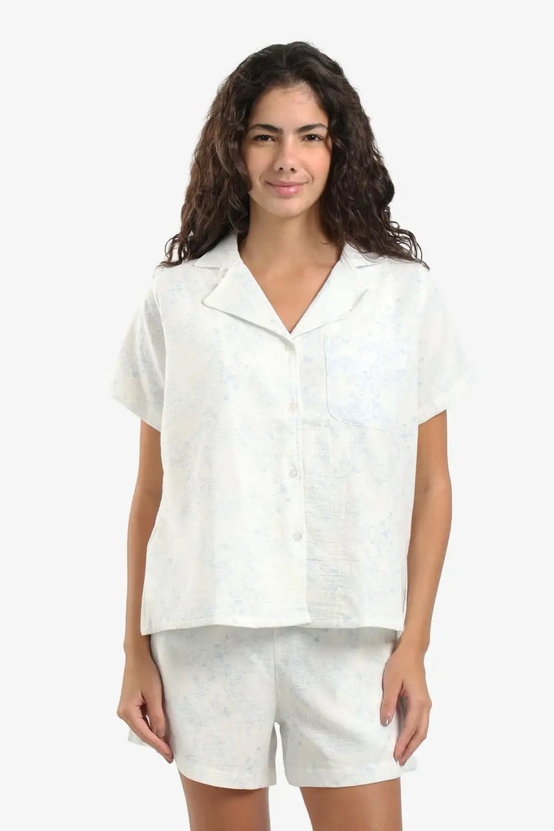 Carina Botanical Print Pyjama Set - Image 1