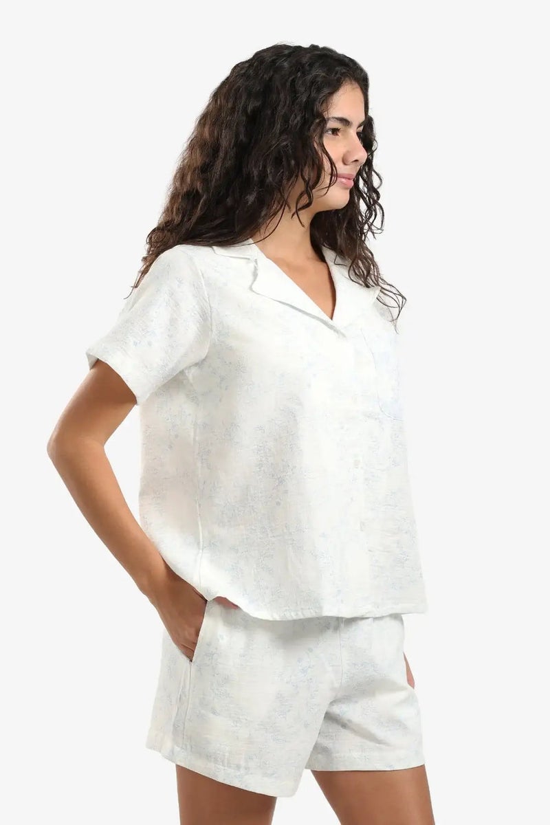 Carina Botanical Print Pyjama Set - Image 2