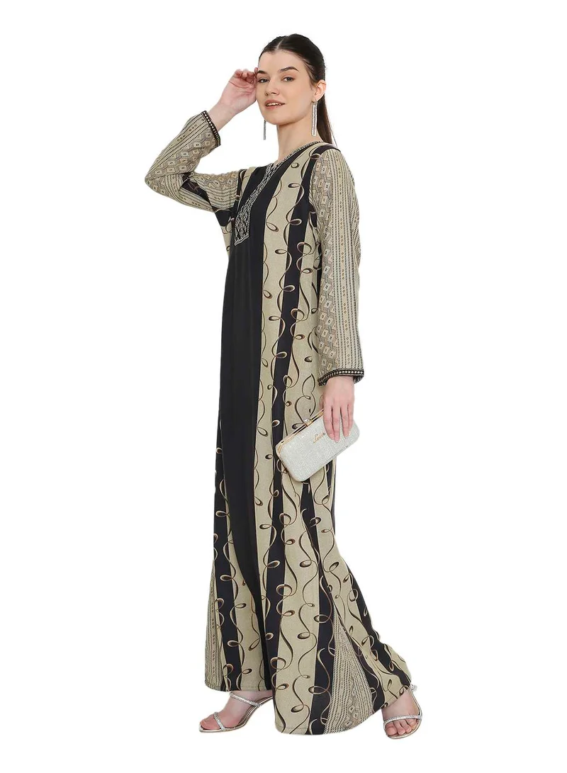 هانا آند سارا traditional long arabic jalabia dress with unique design and style