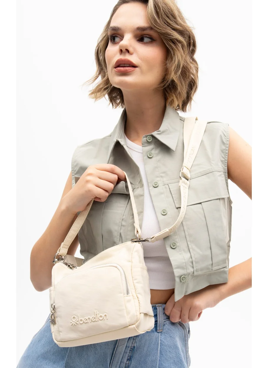 يونايتد كولورز أوف بينتيون Benetton Women's Crossbody Bag Beige BNT1202