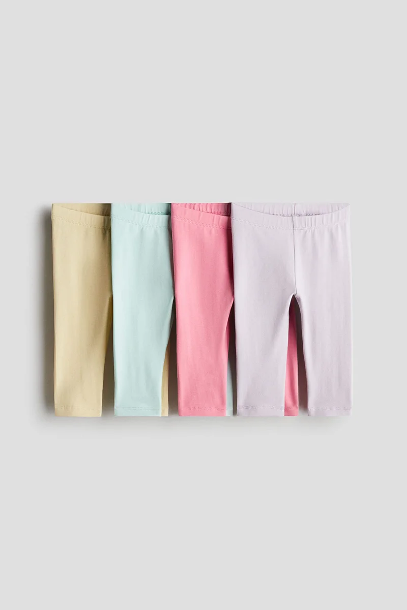 H&M 4-pack cotton jersey leggings
