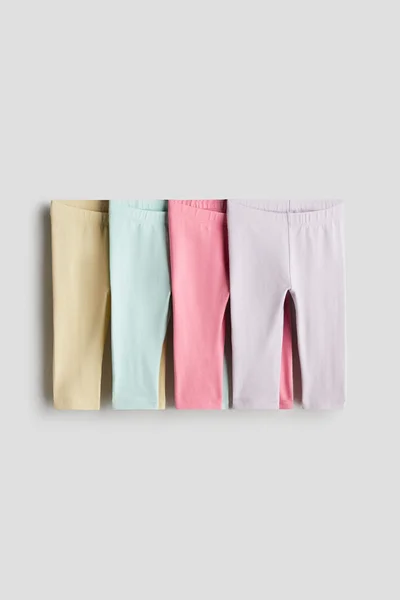 H&M 4-pack cotton jersey leggings