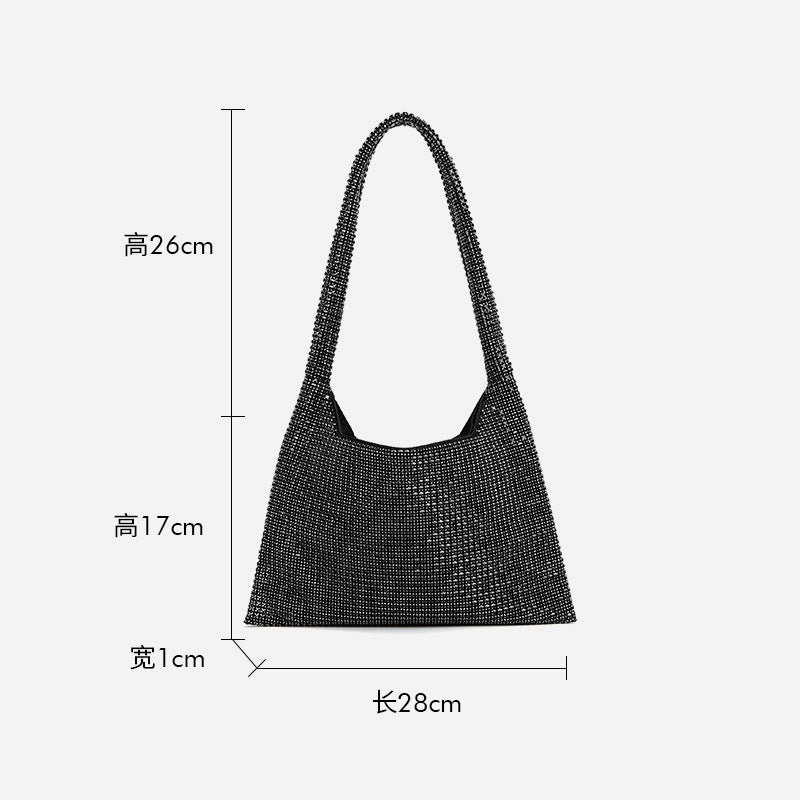Full Diamond Underarm Bag Women'S Bag 2026 Spring New Fashion Diamond-Encrusted Handbag Guangzhou Shiling Luggage - Image 5