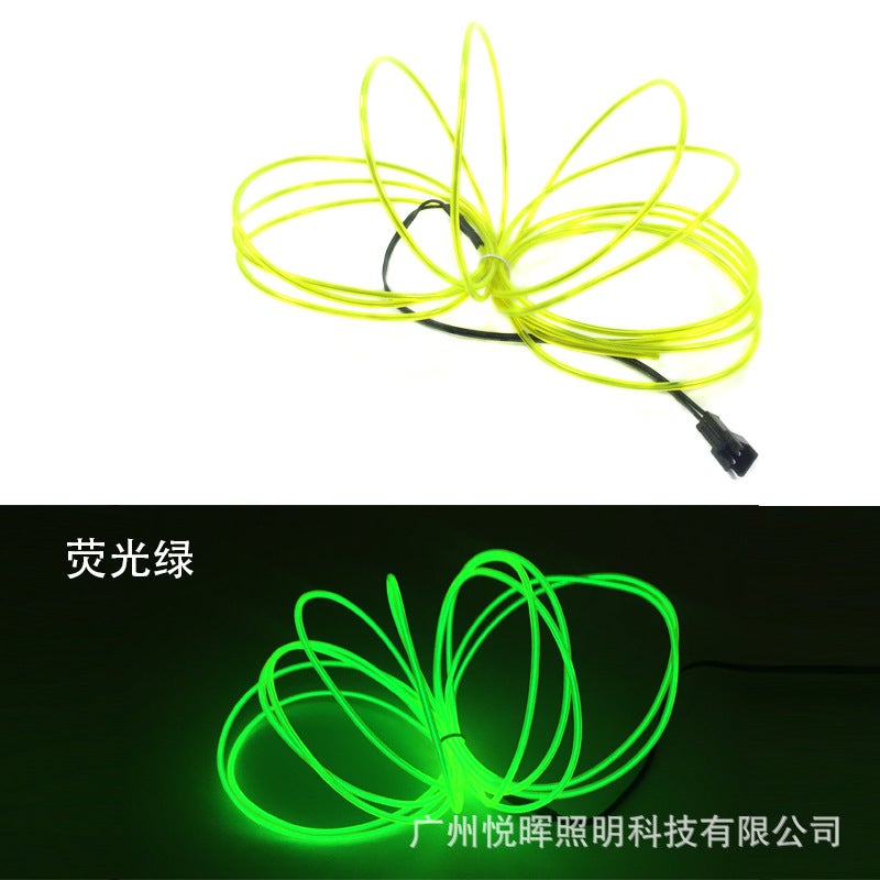 Highlight EL cold light 2.3mm Luminous Lamp Line 12V power supply decorative lamp atmosphere lamp performance decorative props - Image 1
