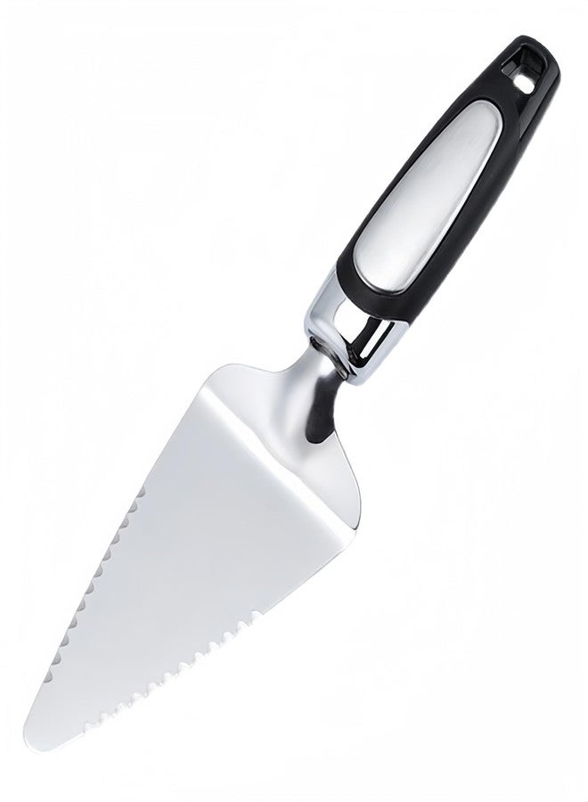 CINBILCORN Pie Server Spatula,Stainless Steel Cake Cutter Slicer,Pizza Tart Dessert Cutter,Black - Image 1