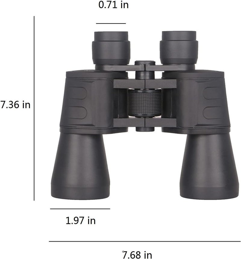 woobles 20 X 50 Binoculars For Adults High Definition Large Field Of View Binoculars For Bird Watching Animals Viewing Outdoor Sports Game Concerts Black - Image 3