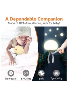 Y&D Night Light for Kids,Cu te Baby Toddler Girls Boys Birthday Gifts Room Decor, USB Rechargeable Nursery Led Lamp, 40 Hrs Working Time Jellyfish Bedside Lamp - 3 Mode  - Image 4
