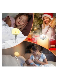 Y&D Night Light for Kids,Cu te Baby Toddler Girls Boys Birthday Gifts Room Decor, USB Rechargeable Nursery Led Lamp, 40 Hrs Working Time Jellyfish Bedside Lamp - 3 Mode  - Image 5