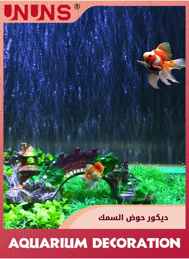 UNUNS Home Decoration,Fish Tank Decoration,Artificial Bridge Model,Fish Tank Ornaments Resin Material,For Freshwater Area,Home Fish Tank Decoration-Bridge  - Image 4