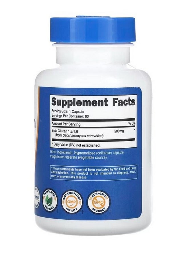 Nutricost Beta Glucan 1316 500 Mg 60 Capsules - Image 2