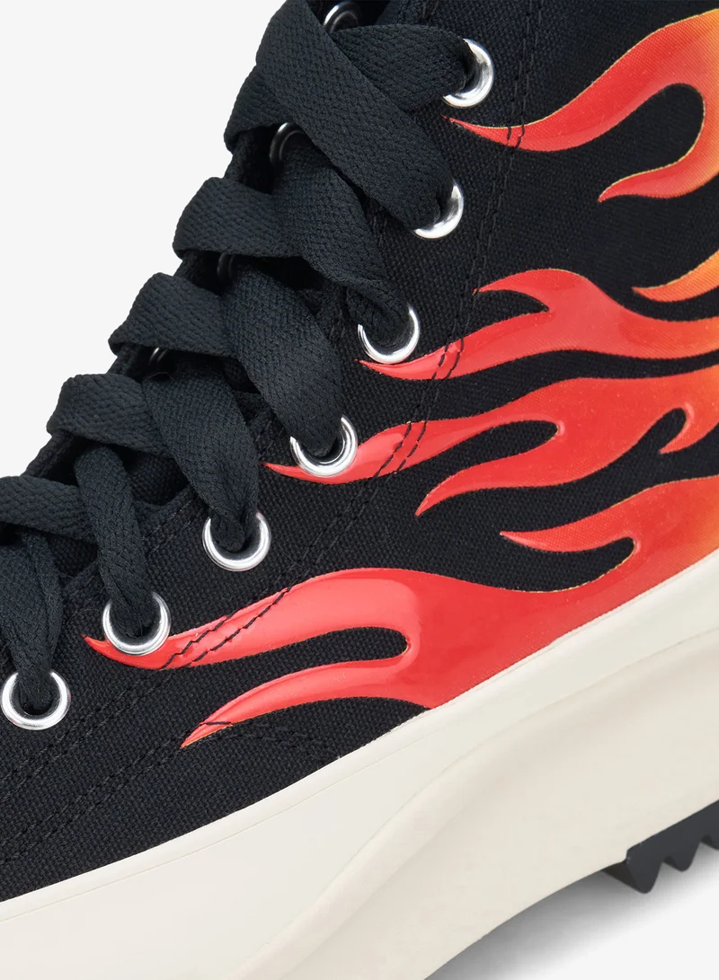 CONVERSE Black Run Star Hike Platform Unisex Shoes for Women | Best Price UAE