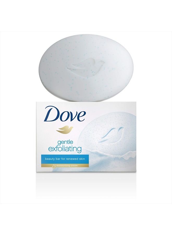 Dove بار الجمال لبشرة أنعم تقشير لطيف أكثر ترطيبًا من صابون البار، 3.75 أونصة (عبوة من 4) - Image 2