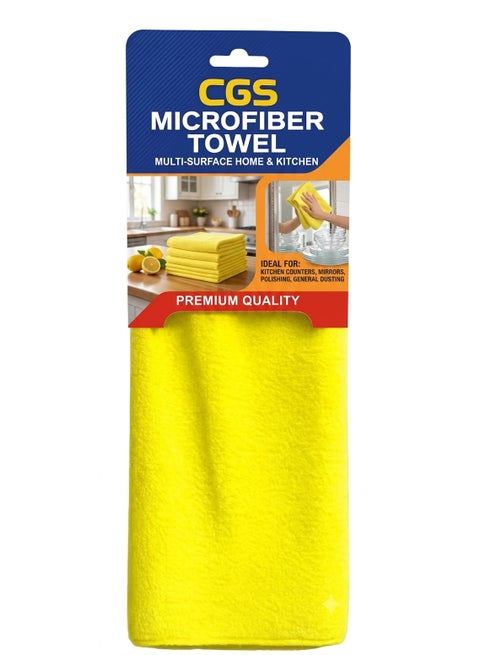 CGS Ultimate Home Care Microfiber Towel (40 x 70 cm) – For All-Purpose Cleaning, Dusting, and Polishing