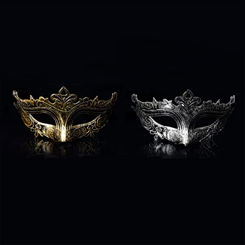 RUSVNO Adults Vintage Antique Look Venetian Party Mask (Pack of 10) - Image 4