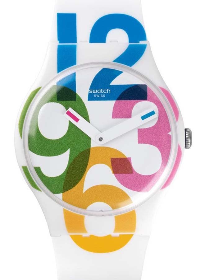 Swatch ساعة يد رجالية مقاومة للماء بحركة كوارتز في اتجاه عقارب الساعة - 41 مم - Image 2