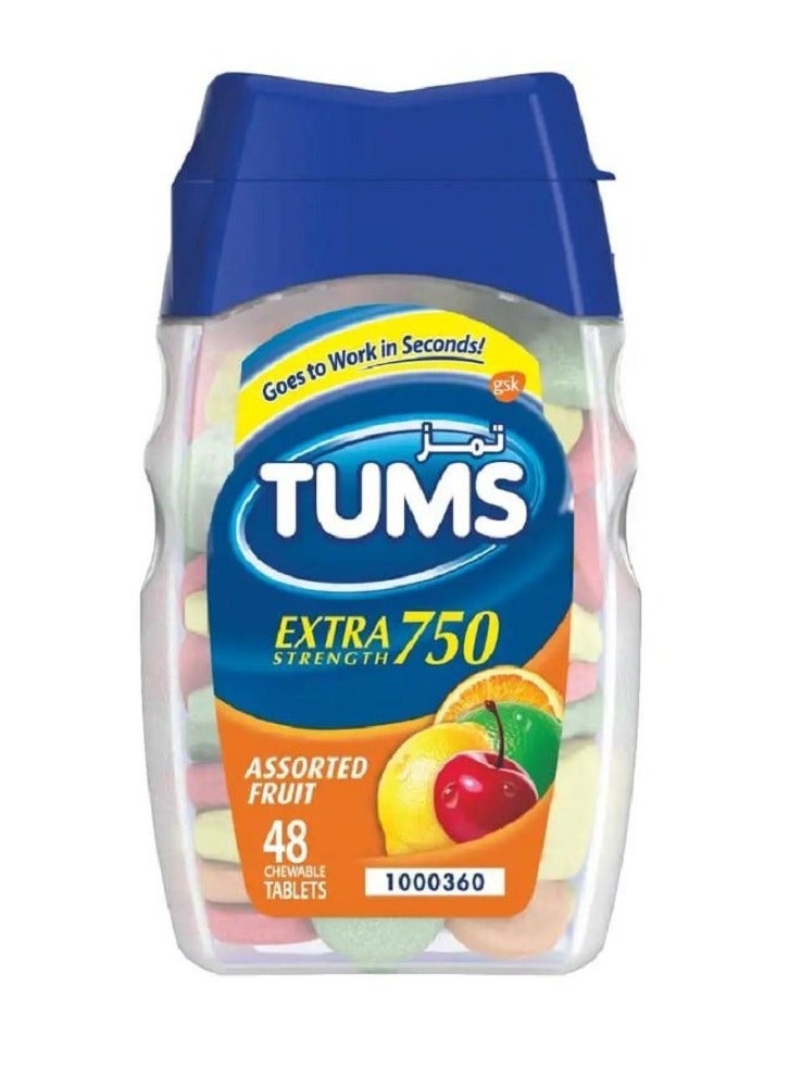 Tums extra Strength 750mg 48 Tablets - Image 1