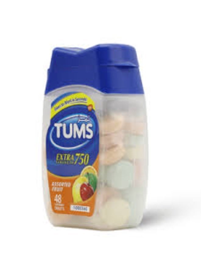 Tums extra Strength 750mg 48 Tablets - Image 2