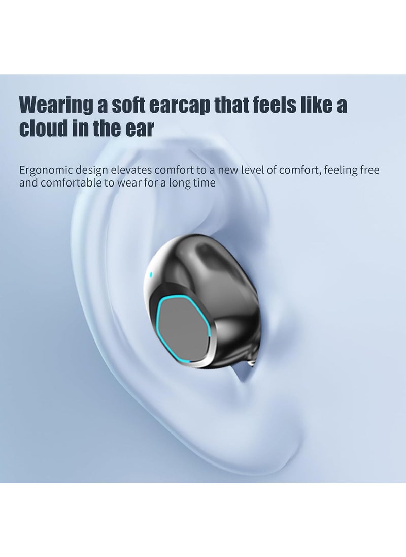 Rapidlash Wireless Earbuds With 95Hr Running-Time Bluetooth 5.3 Headphones IPX4 Waterproof with Charging Case Display For TV Phone PC, Touch Control Earphones in-Ear Built-in Mic Headset Deep Bass (Black)  - Image 5